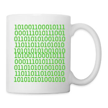 Binärcode 001101001110 - Tasse - Weiß - Rechts