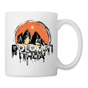 Dolomiti Italia Dolomiten Drei Zinnen Andenken - Tasse - Weiß - Rechts