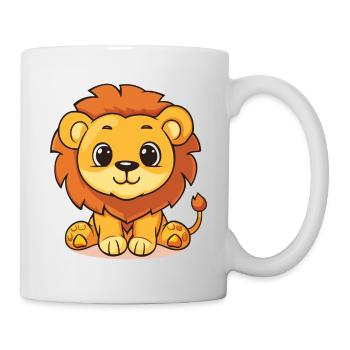 lion lion bébé bébé enfant enfantin mignon mignon - Mug blanc - blanc - Droite