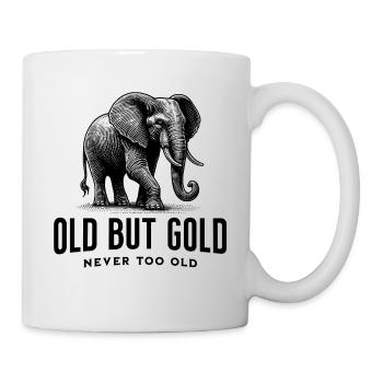 Old but Gold Never Too Old with Elephant - Mug - white - Right