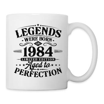 Vintage 1984 né légendes cadeau d’anniversaire - Mug blanc - blanc - Droite