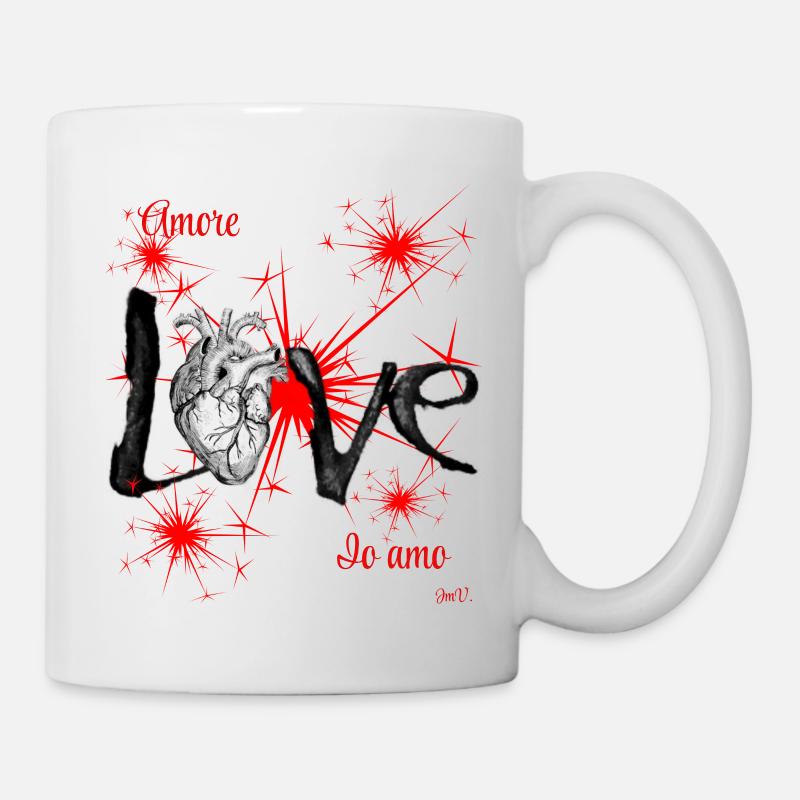 Love amore io amo - Mug blanc - blanc