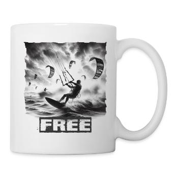Kitesurfing - Tasse - Weiß - Rechts
