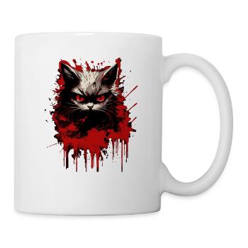 Cat is in a bad mood - Mug - white - Right