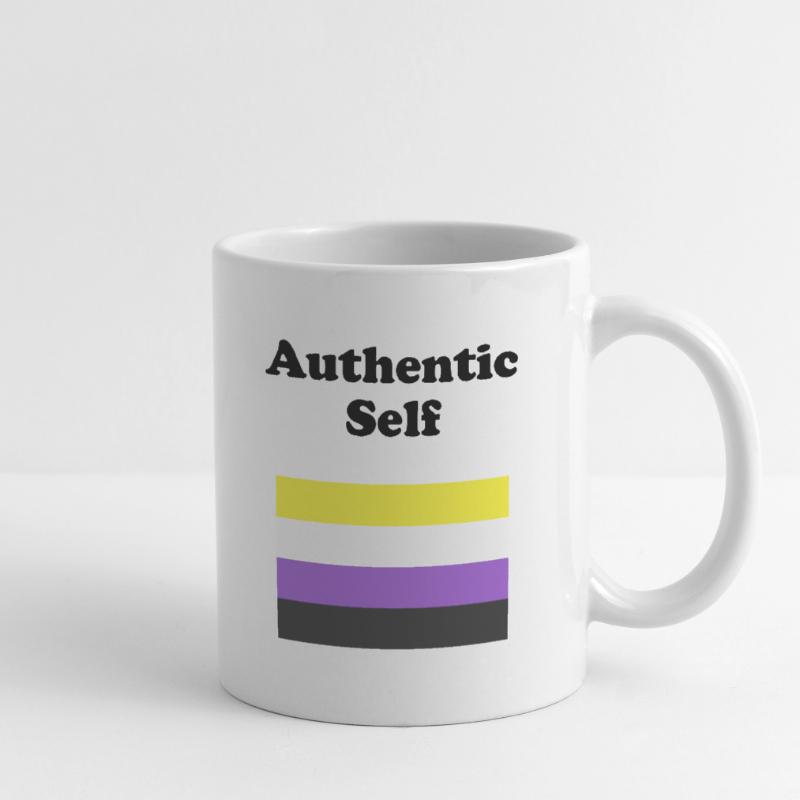 Non Binary Flag Authentic Self Mug