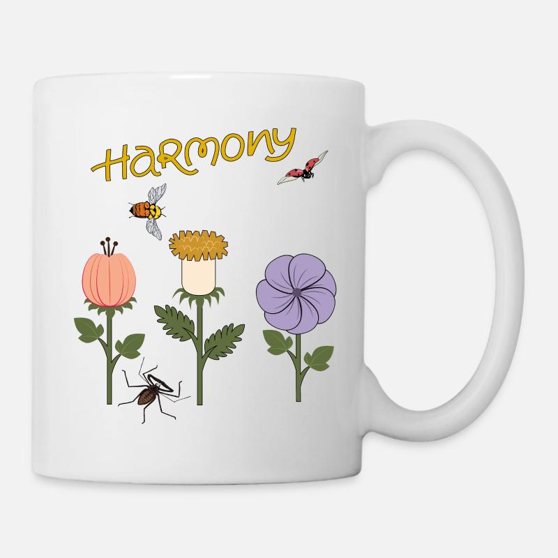 Harmonie Flowers - Tasse - Weiß