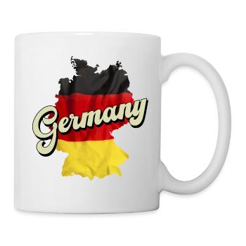 Germany Country Umgrisse Geography Map - Mug - white - Right