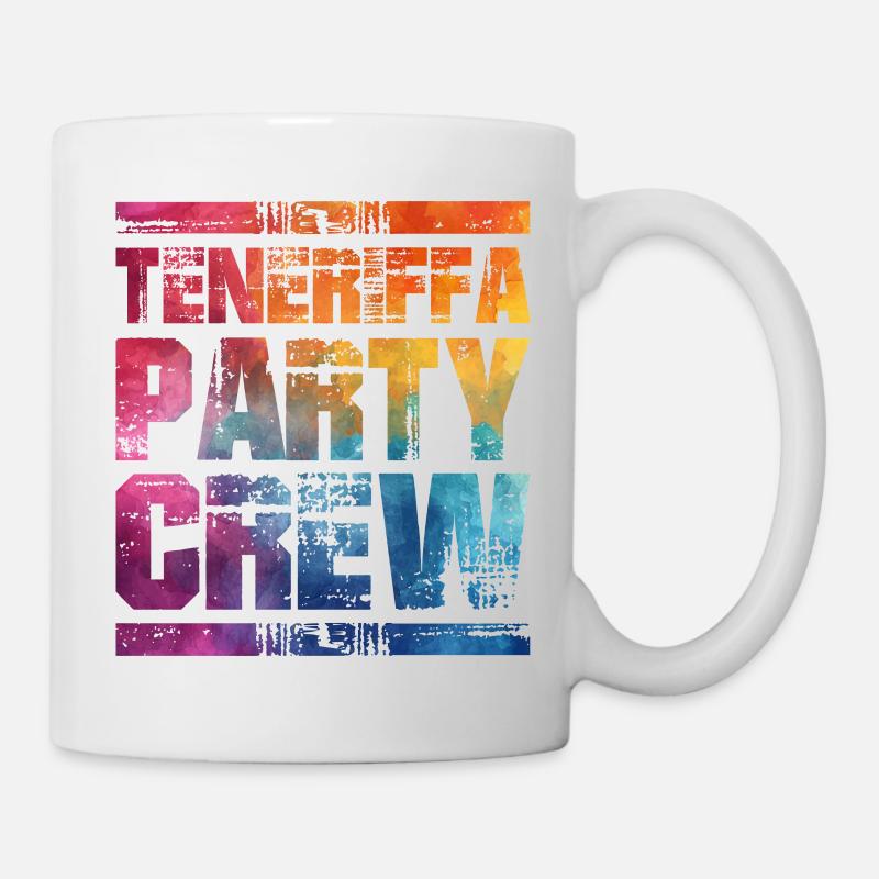 Tenerife Party Crew Colorful - Mug - white