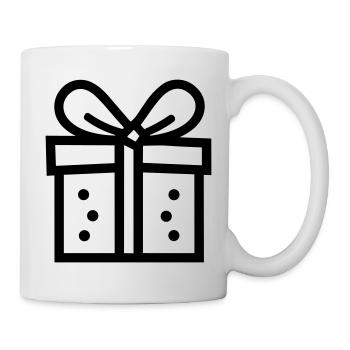 Geschenk-Icon-Box - Tasse - Weiß - Rechts