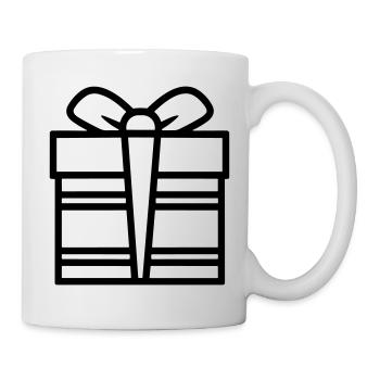 Kleine Geschenkbox - Tasse - Weiß - Rechts