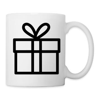 Kleine Geschenkbox - Tasse - Weiß - Rechts