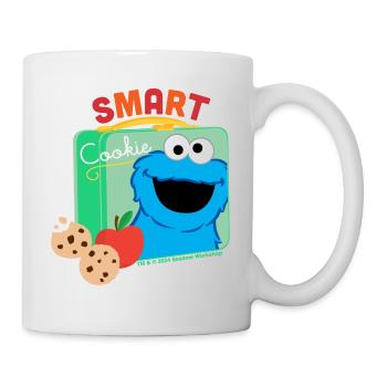 Sesame Street Cookie Monster Smart Inscription - Mug - white - Right