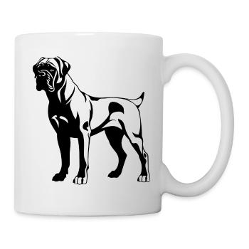 Bullmastiff Chien Icône - Mug blanc - blanc - Droite