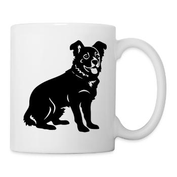 Icône de chien corgi - Mug blanc - blanc - Droite