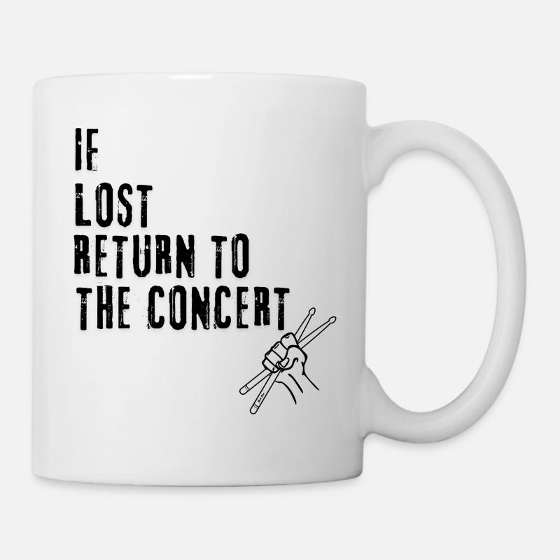 Collection « Si perdu, retournez au concert » - Mug blanc - blanc