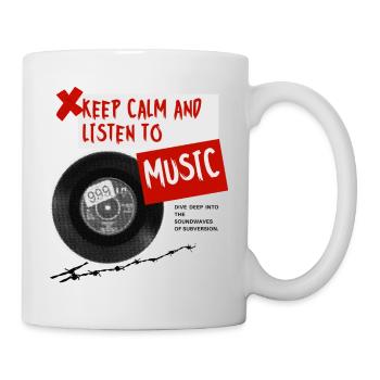 "Keep Calm and Listen to Music" Collection - Mug - white - Right