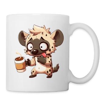 Hyène Café Café Amateur de Café Caféine Drôle - Mug blanc - blanc - Droite