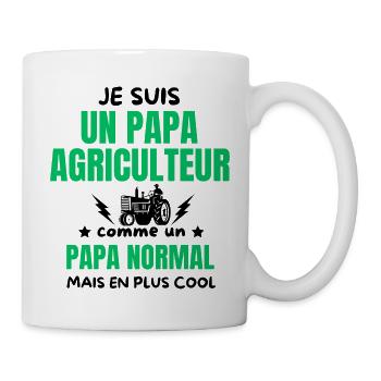 PAPA AGRICULTEUR - Mug blanc - blanc - Droite