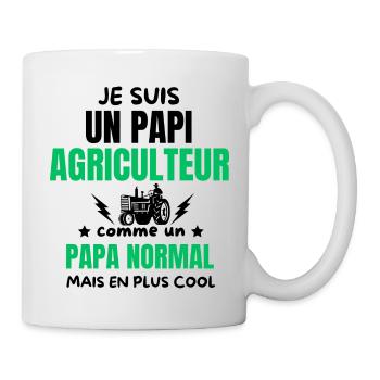 PAPI AGICULTEUR - Mug blanc - blanc - Droite