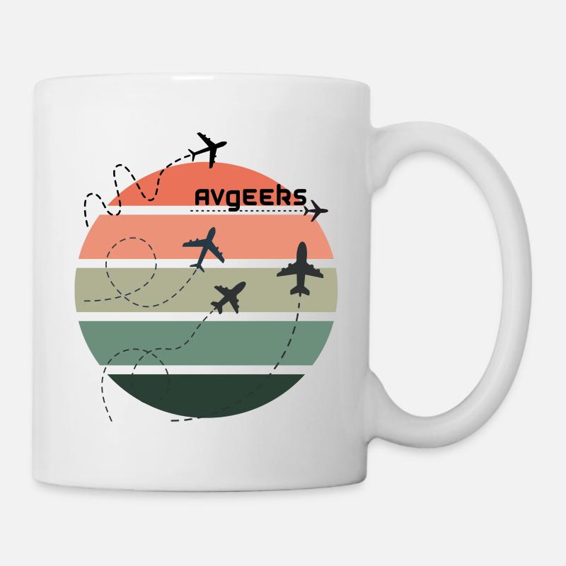 AVgeeks Aviation Airline Airplane Flying - Mug - white