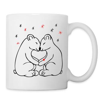 Ours polaires - Mug blanc - blanc - Droite