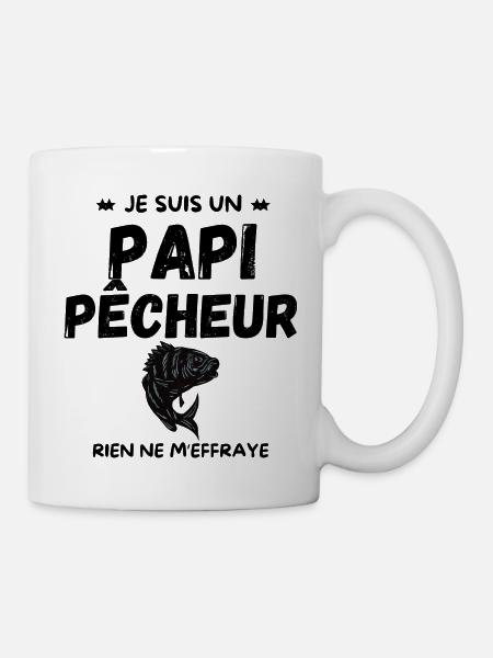 PAPI PÊCHEUR - Mug blanc - blanc