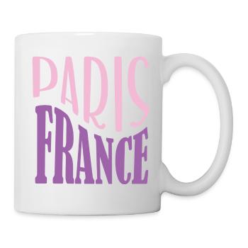 Paris France - Tasse - Weiß - Rechts