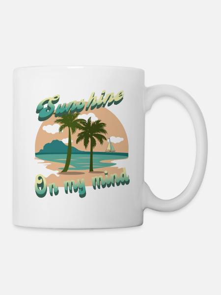 Träumen von der Sonne - Tasse - Weiß