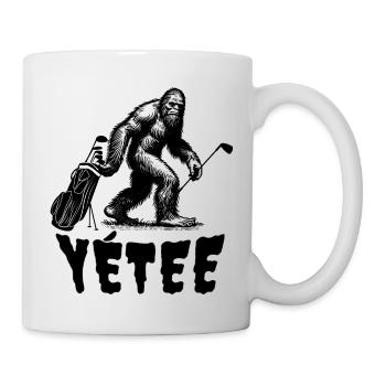 Yéti? NON, Yétee...La terreur sur le green ! - Mug blanc - blanc - Droite
