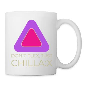 Don‘t flex, just chillax - Tasse - Weiß - Rechts