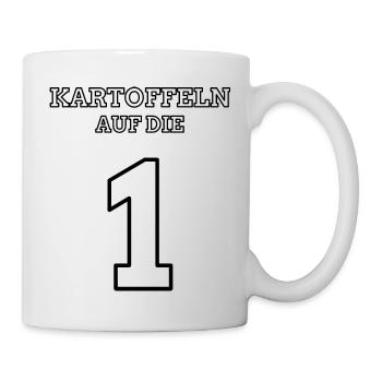 Kartoffeln auf die 1 - Tasse - Weiß - Rechts