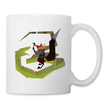 fox and snake - Tasse - Weiß - Rechts