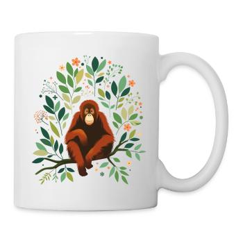 Orang-Utan - Tasse - Weiß - Rechts