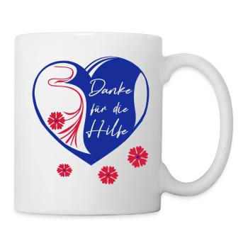 Merci pour l’aide, l’amitié - Mug blanc - blanc - Droite