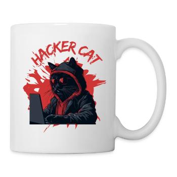 Hacker Cat 😻 - Tasse - Weiß - Rechts