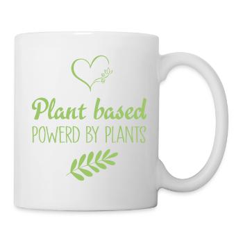 Plant based Powered by Plants - Tasse - Weiß - Rechts