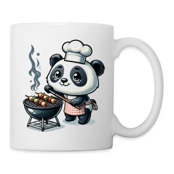Cute BBQ Panda - Tasse - Weiß - Rechts