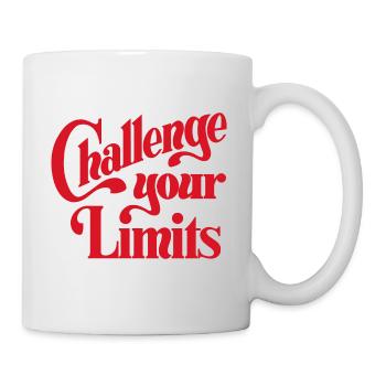 Repoussez vos limites - Conçu par KissingLetters - Mug blanc - blanc - Droite
