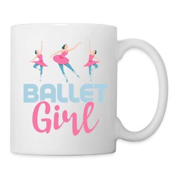 Ballet Girl Dancing Ballerina - Tasse - Weiß - Rechts