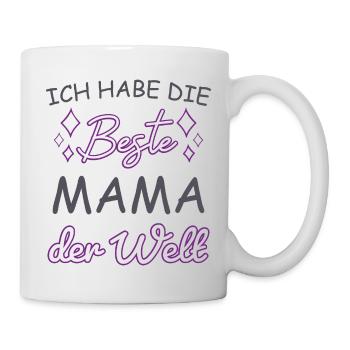 Beste Mama der Welt - Tasse - Weiß - Rechts