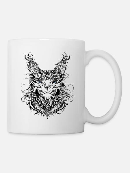 Lynx Cat Male Wild Cat Domestic Cat - Mug - white