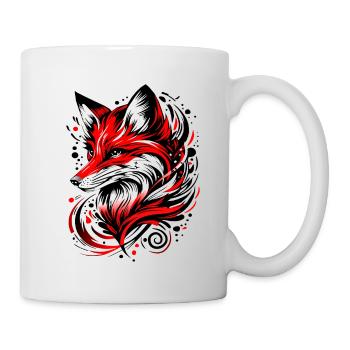 Fuchs - Tasse - Weiß - Rechts