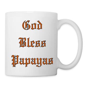 GodBlessPapayas - Tasse - Weiß - Rechts
