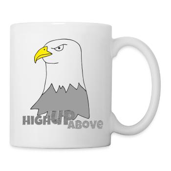 Aigle en hauteur - Mug blanc - blanc - Droite