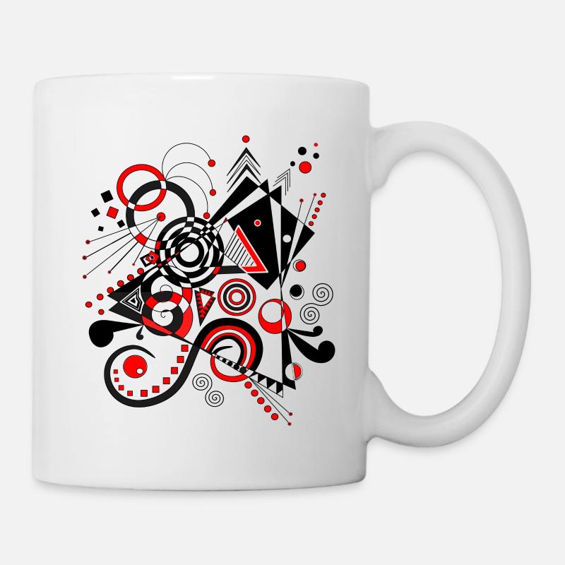 Art abstrait - Mug blanc - blanc