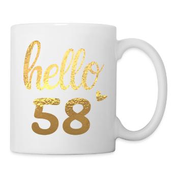 Hello 58 gold - Mug - white - Right