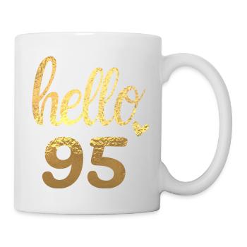 Hello 95 gold - Mug - white - Right