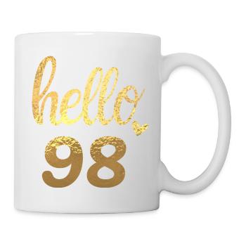 Hello 98 gold - Mug - white - Right