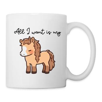 All I want is my horse - Mug - white - Right