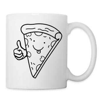 Pizza Comic 01 - Mug - white - Right